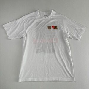 Olukai Mens White Graphic Surf T Shirt Size Small All Paths Lead To The Ocean